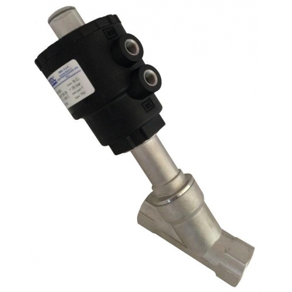 ARES - Robinet pneumatic inox corp inclinat