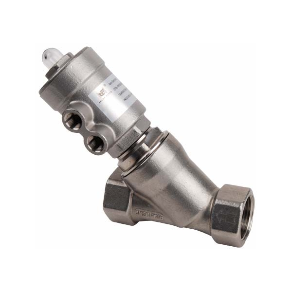 HF32L - Robinet pneumatic inox corp inclinat