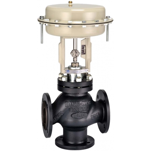 TM10 - Robinet ventil de reglaj cu 3 cai cu actionare pneumatica