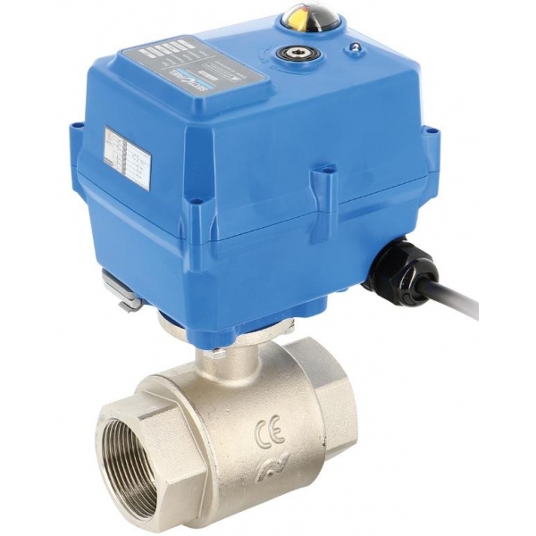 502 + TCR - Robinet sfera alama cu actionare electrica TCR PN16
