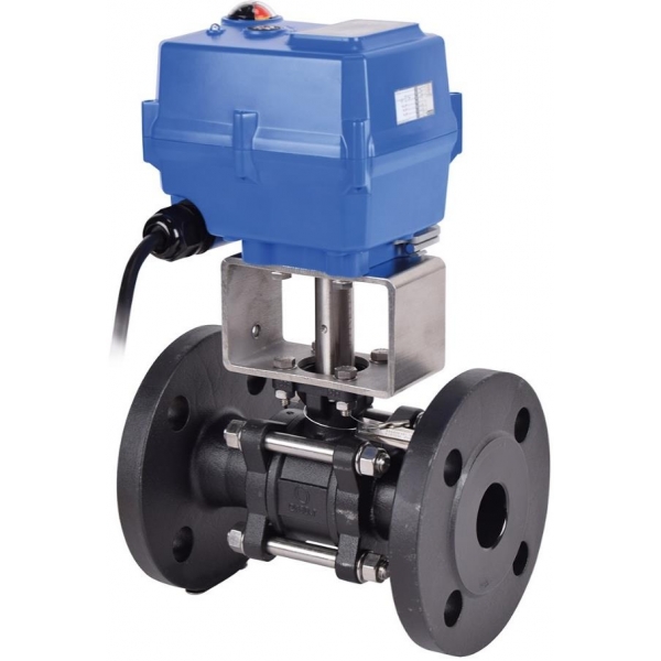 710 + TCR - Robinet sfera otel cu actionare electrica TCR PN40