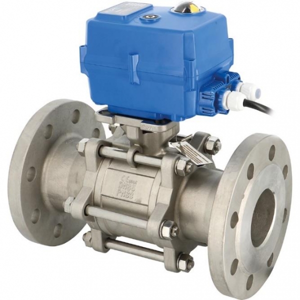 711 + TCR - Robinet sfera inox cu actionare electrica TCR PN40