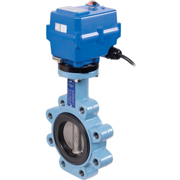 1160 - 1164 + TCR - Robinet fluture Lug cu actionare electrica TCR