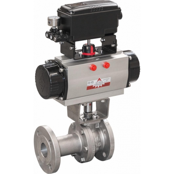 316-340V - Robinet sfera de reglaj cu actionare pneumatica