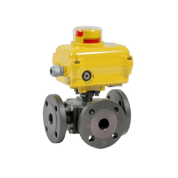 783+SA - Robinet sfera 3 cai cu actionare electrica SA