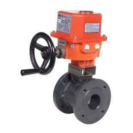 505-507+UV - Robinet sfera fonta cu actionare electrica UV