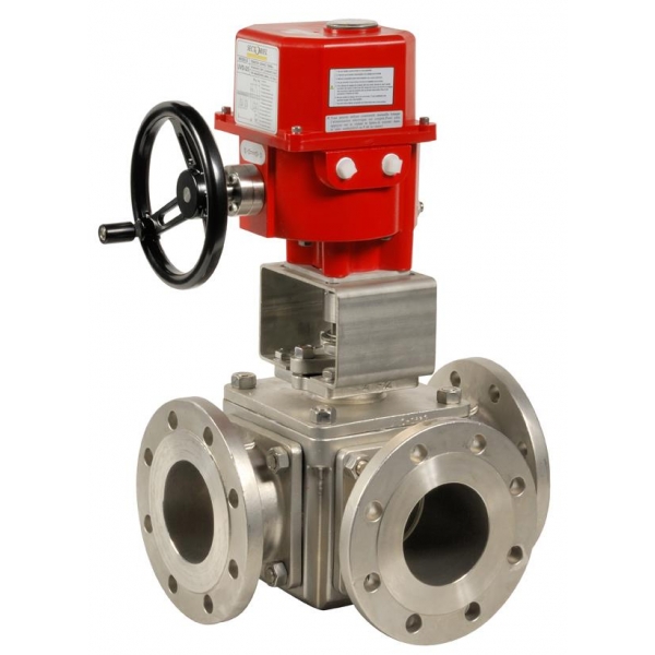 783+UV - Robinet sfera 3 cai cu actionare electrica UV