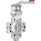 Robinet fluture dublu excentric Lug otel PN25