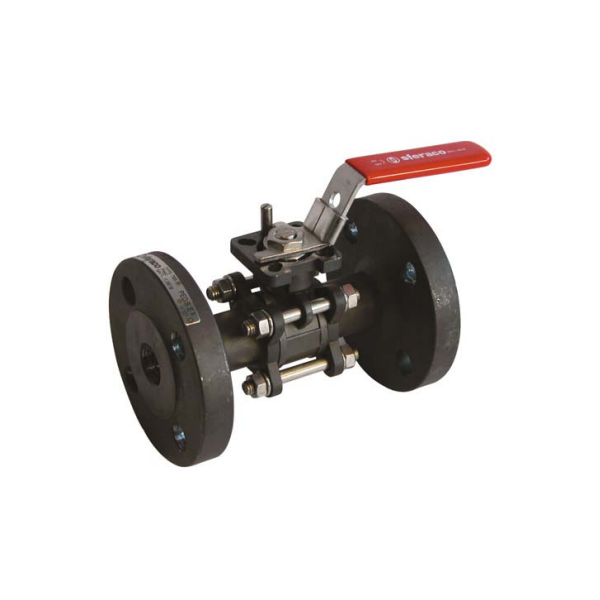 710 – Robinet Sfera 3 Piese Otel PN40 ISO Pad