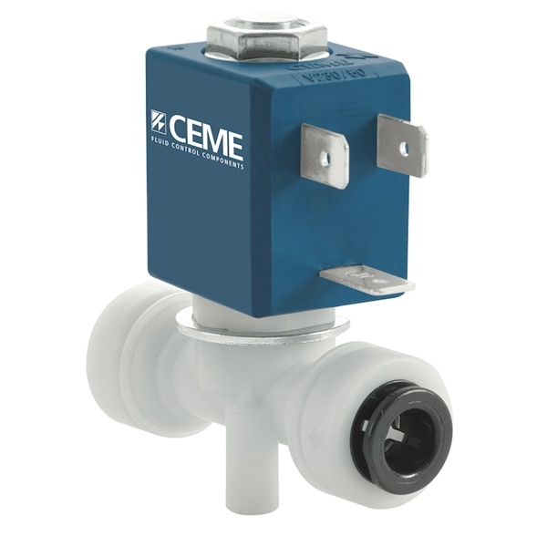 791 - Ventil electromagnetic actionare directa normal inchis cu conexiune push fit