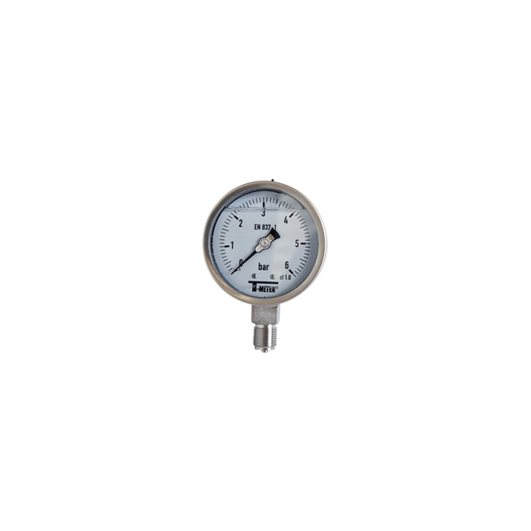 1618 - Manometre glicerina total inox radiale d100mm