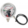 1617S - Manometre total inox cu contacte electrice
