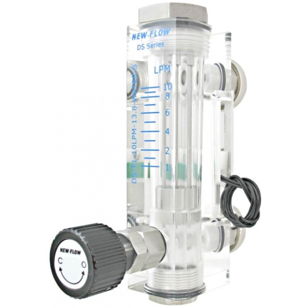 2281 - DS - Debitmetru acrilic cu robinet reglaj