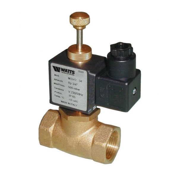 MSVO - Electroventil gaz reamare manuala normal deschis
