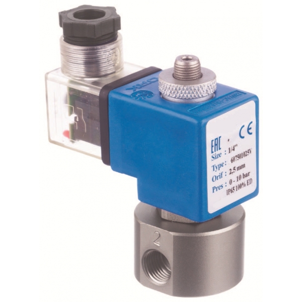 6075 - Electroventil inox normal inchis 3 cai