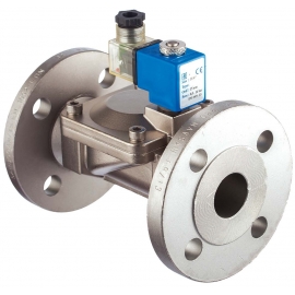 6090 - Electroventil inox normal inchis flansa