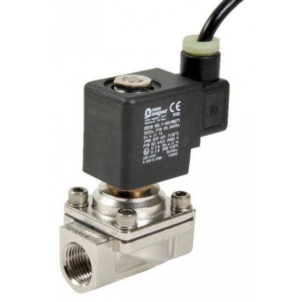 SPU220X - Electroventil inox ATEX normal inchis actionare directa
