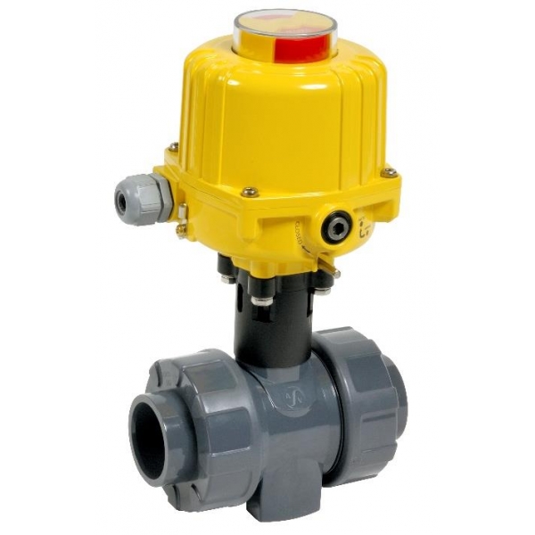 C200 - Robinet sfera PVC-U - PP - PVDF cu actionare electrica