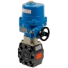 C110 - Robinet sfera Wafer PVC-U  cu actionare electrica