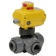 5200 - Robinet sfera 3 cai PVC-U -cu actionare electrica