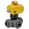 5200 - Robinet sfera 3 cai PVC-U -cu actionare electrica